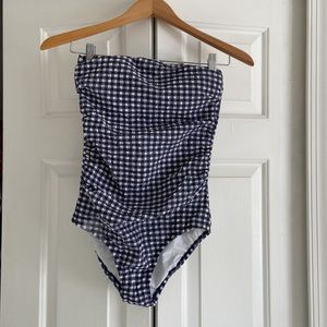 JCrew Gingham Swimsuit
